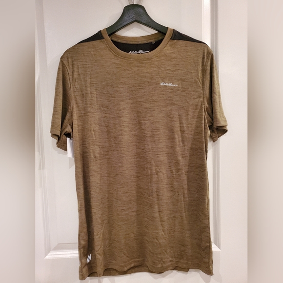 NWT Eddie Bauer FreeDry Olive T-Shirt Small - Picture 2 of 9